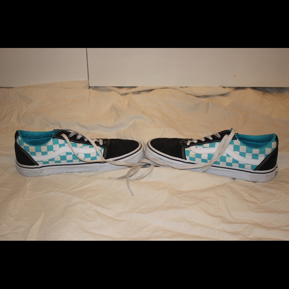 Blue Checkered Vans